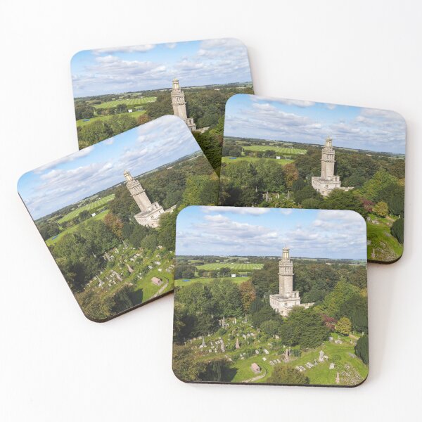 Item preview, Aerial drone view of Beckfords Tower at Lansdown Cemetery, Bath UK. designed and sold by DroneUk.