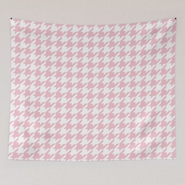 Item preview, Houndstooth - Retro Pink designed and sold by Willow & Grace Designs.