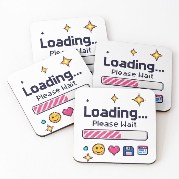 Item preview, Pixel Art Retro Loading Screen Loading Bar designed and sold by worldshopcolor.