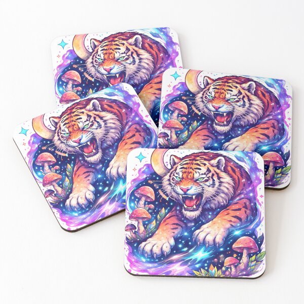 Item preview, Cosmic Tiger Fantasy Illustration designed and sold by Amr Siam.