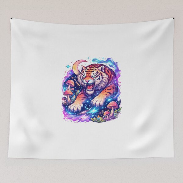 Item preview, Cosmic Tiger Fantasy Illustration designed and sold by Amr Siam.