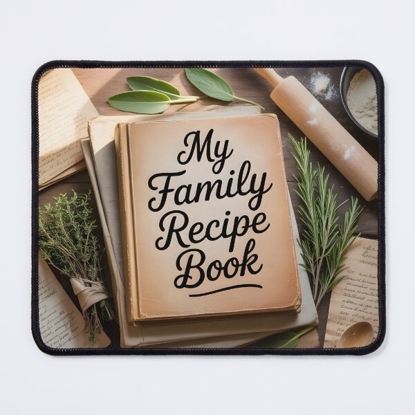 Item preview, My Family Recipe Book – Vintage Kitchen Cooking Aesthetic Design designed and sold by Viktorio Art Shop.