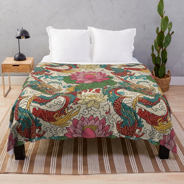 Item preview, Japanese Lotus & Dragon designed and sold by unthinkabletees.