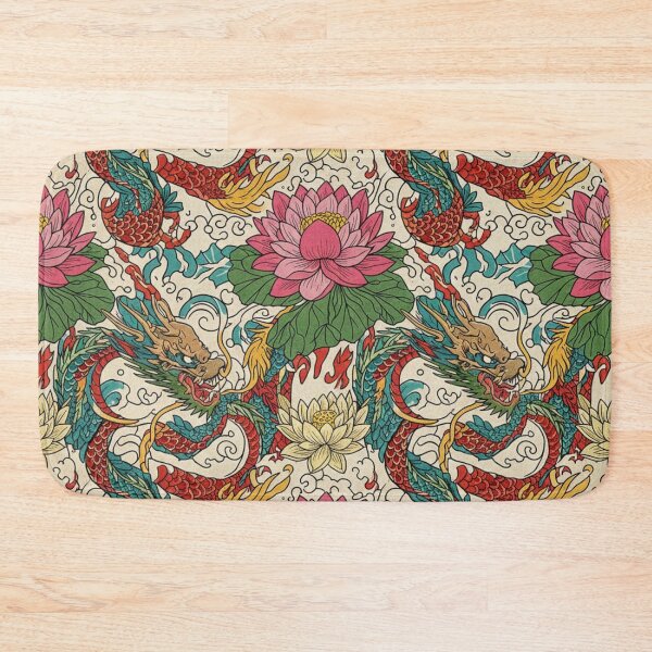 Item preview, Japanese Lotus & Dragon designed and sold by unthinkabletees.
