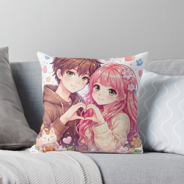 Item preview, Anime Cute Couple Illustration Love designed and sold by Amr Siam.