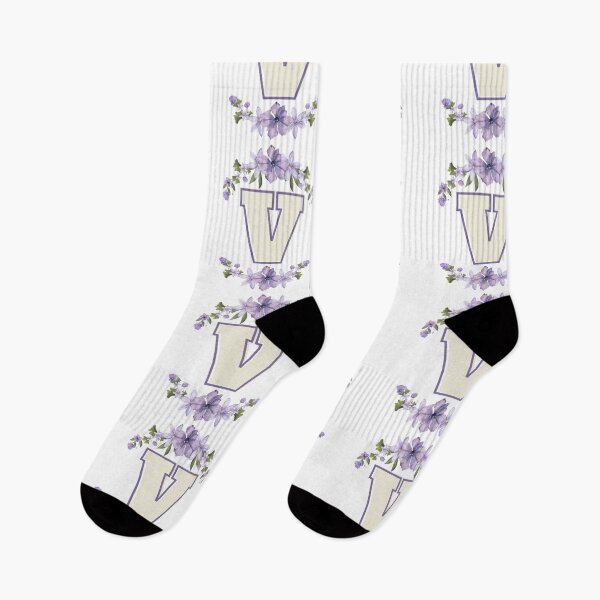 Item preview, Letter V Monogram with Flowers – Elegant Floral Initial Design designed and sold by OmikronStore.