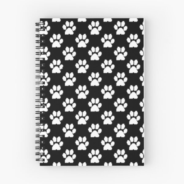 Item preview, Cute Paw Print Pattern in Black and White designed and sold by Poetic Patterns Studio.