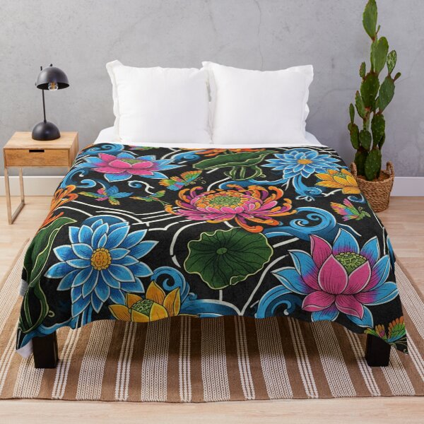 Item preview, Japanese Lotus & Chrysanthemums designed and sold by unthinkabletees.