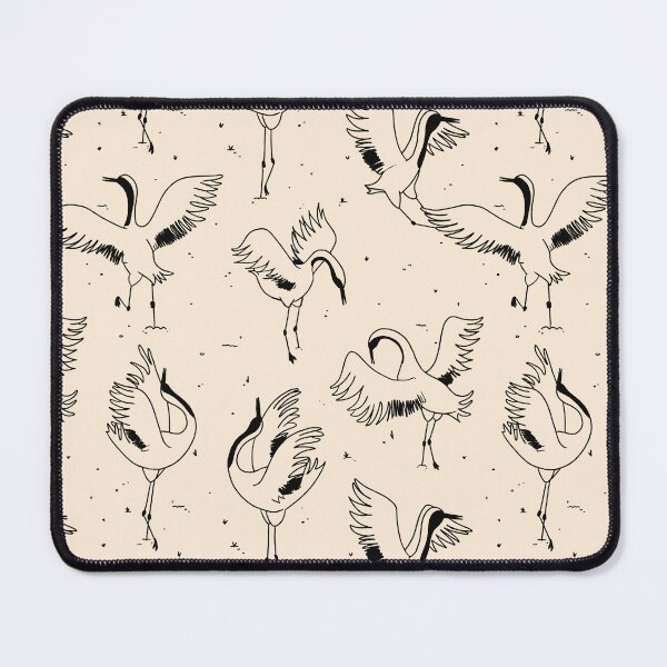 Item preview, Japanese Crane Dance in Snow Pattern designed and sold by cozypersimmon.