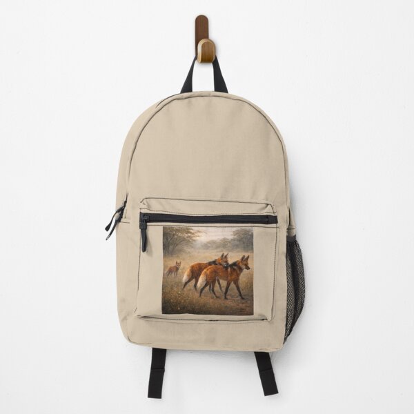 Item preview, Maned Wolf Family Crossing the Grasslands designed and sold by GeoWild Designs.