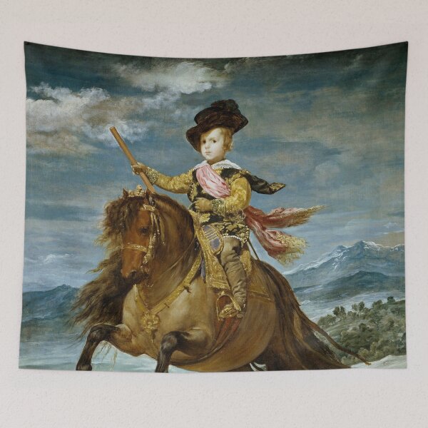 Item preview, Equestrian Portrait of Prince Balthasar Charles (1635) | Velázquez designed and sold by Oliveirallan.