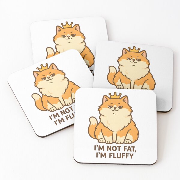 Item preview, I’m Not Fat, I’m Fluffy – Royal Ginger Cat designed and sold by Bettybee00.
