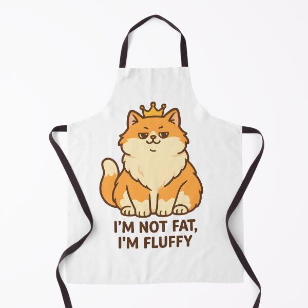 Item preview, I’m Not Fat, I’m Fluffy – Royal Ginger Cat designed and sold by Bettybee00.