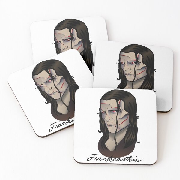 Item preview, Modern Frankenstein Portrait – Dark Gothic Illustration designed and sold by Renato Grieco.