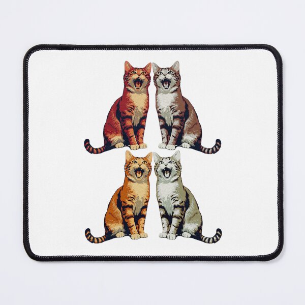 Item preview, Vintage Retro Yelling Cats designed and sold by RDproject.