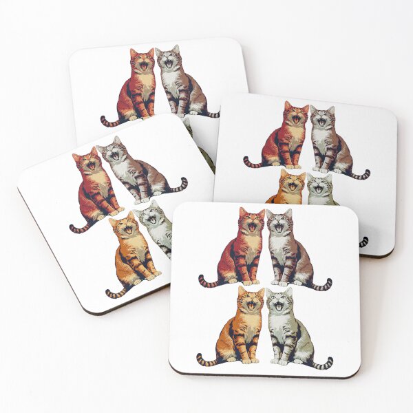 Item preview, Vintage Retro Yelling Cats designed and sold by RDproject.