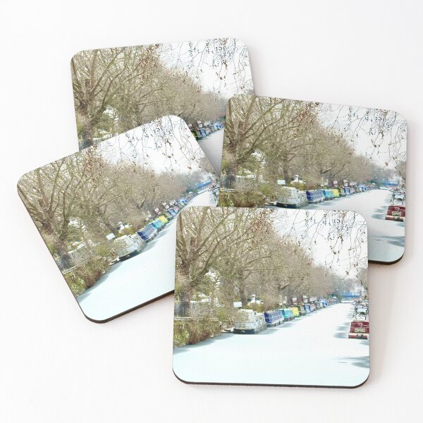 Item preview, Snowy London Scene, Little Venice, January 2026 designed and sold by The Running London Photographer.