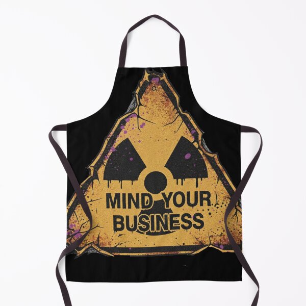 Item preview, Mind Your Business — Grungy Apocalyptic Nuclear Sign Design designed and sold by unthinkabletees.