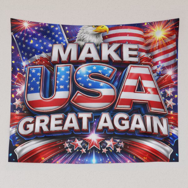 Item preview, Make USA Great Again – 3D Patriotic Eagle & Flag Art designed and sold by Imagetore.