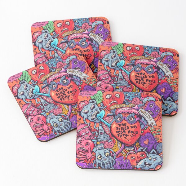 Item preview, Anti-Valentine’s Day Madness – Chaotic Love & Broken Hearts Cartoon Art designed and sold by Vvmd.
