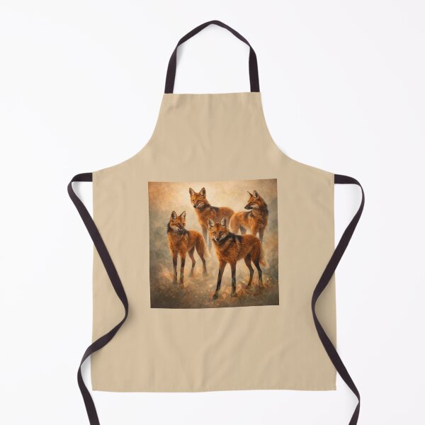 Item preview, Maned Wolf Pack – Geometric Wildlife Art designed and sold by GeoWild Designs.