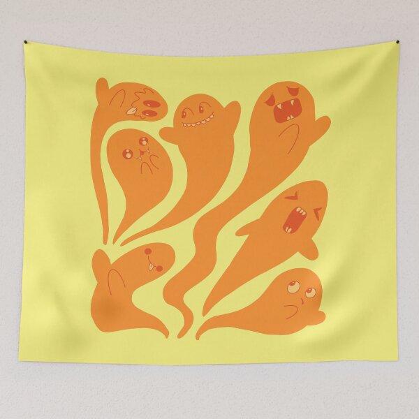 Item preview, Fun Ghost With yellow background  designed and sold by missmann.