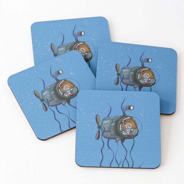 Item preview, Cat Submarine Deep Sea Exploring designed and sold by cozypersimmon.