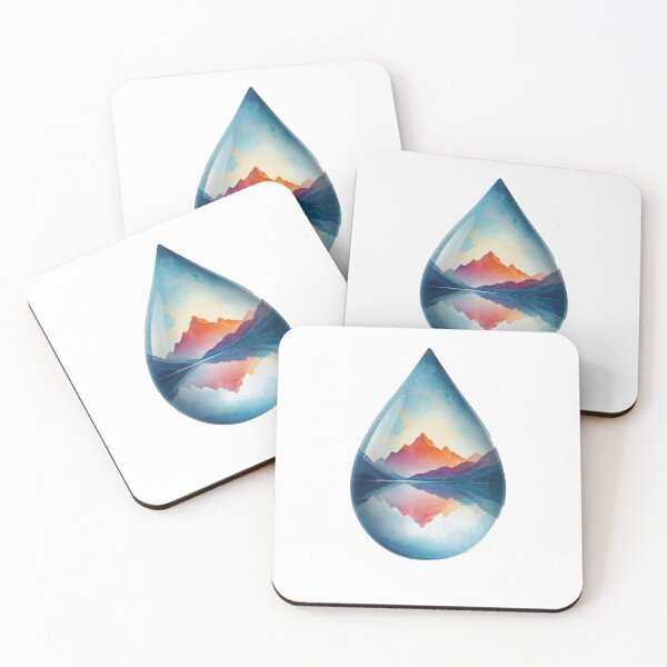 Item preview, Mountain Landscape in a Drop designed and sold by lunadesignsmoon.