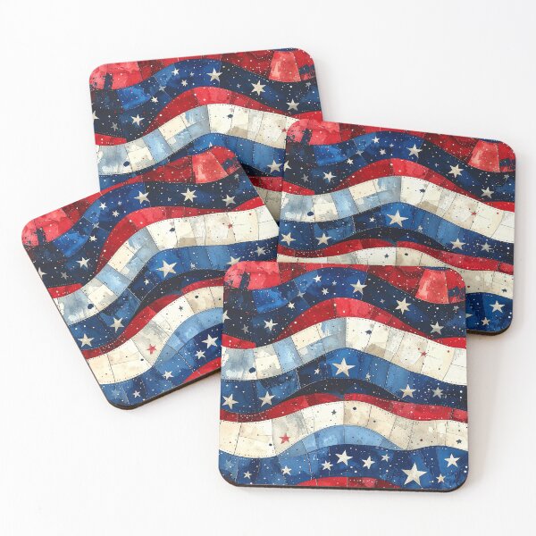 Item preview, Watercolor Star Spangle Seamless Repeat designed and sold by Sharon Schwalbe.