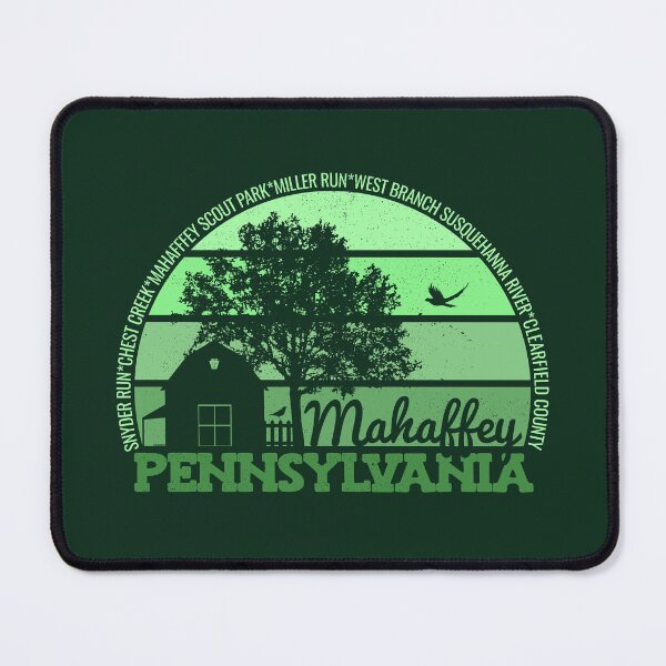 Item preview, Mahaffey Pennsylvania Sunset Retro Vintage Local Pride Logo designed and sold by CRHPOD20.