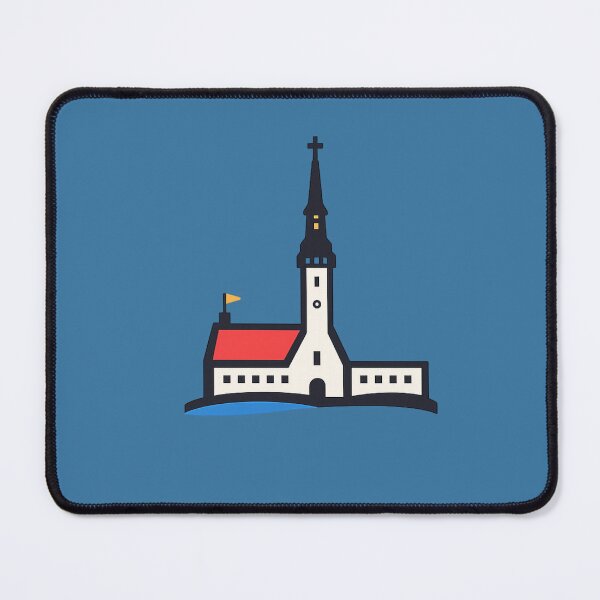 Item preview, Tallinn Town Hall Bauhaus – Raekoda Geometric Travel Icon designed and sold by Planthem.