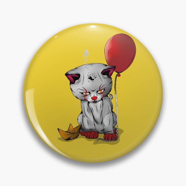 Item preview, It Malia — Creepy Cat with Red Balloon designed and sold by Renato Grieco.