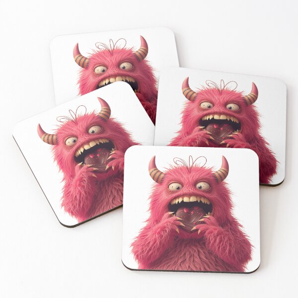 Item preview, Love Bites Back – Cute Monster Devouring a Valentine Heart designed and sold by Vvmd.