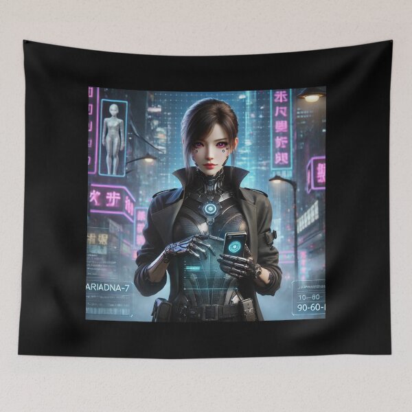 Item preview, Detective Ariadna-7-Cyberpunk designed and sold by ChidaStore.