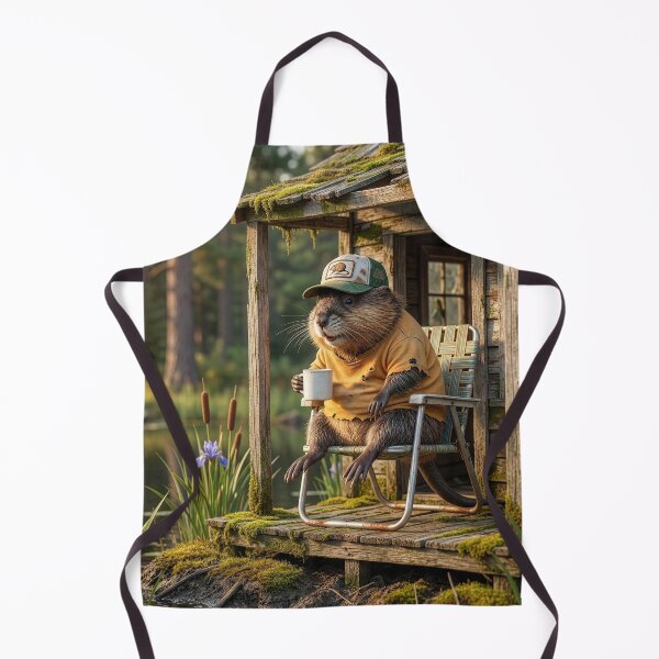 Item preview, Muskrat Has Morning Coffee Outside His Humble Home designed and sold by Tridentulus.
