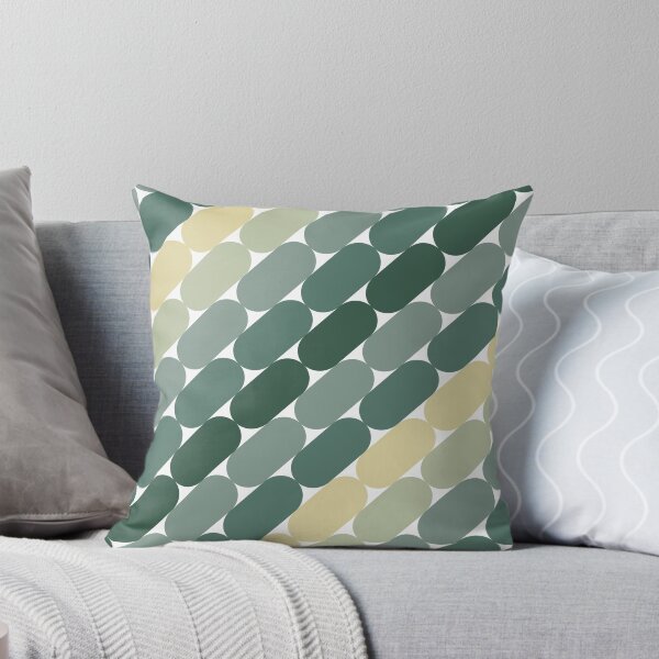 Item preview, Green Diagonal Geometric Pattern – Contemporary Graphic Art designed and sold by Panda3 art.