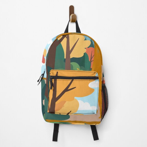 Item preview, Peaceful Autumn Forest Path - Warm Sunlight & Gentle Mountain Landscape Aesthetic Nature Art. designed and sold by LunaPrintCo.