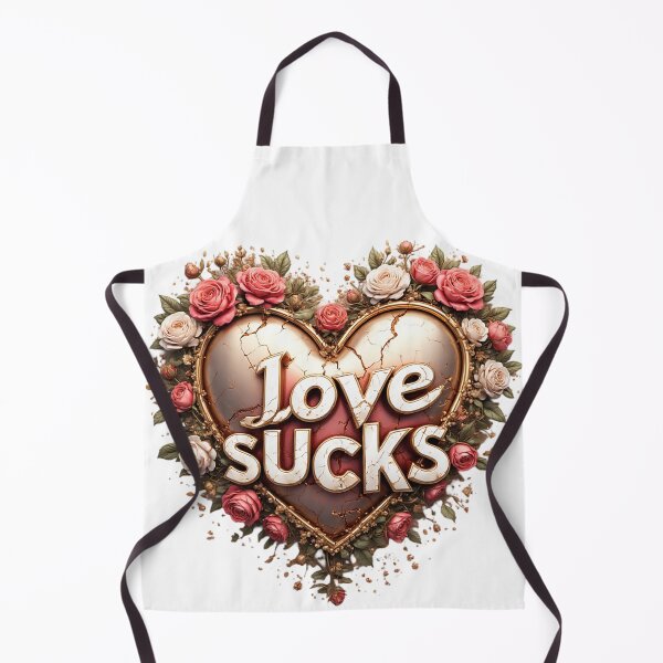 Item preview, Broken Heart Floral "Love Sucks" Illustration designed and sold by newvisionart191.