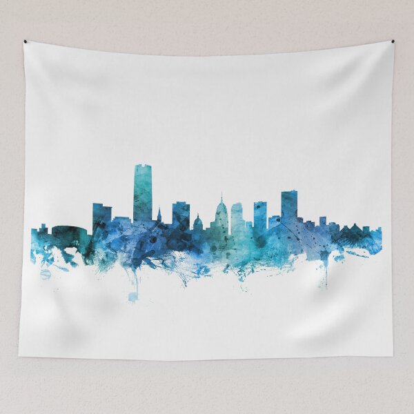 Aperçu de l'œuvre Skyline d'Oklahoma City créée et vendue par ArtPrints.