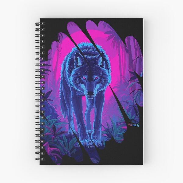 Item preview, Wolf prowling a neon jungle in Augmented reality 2 designed and sold by Neon G.