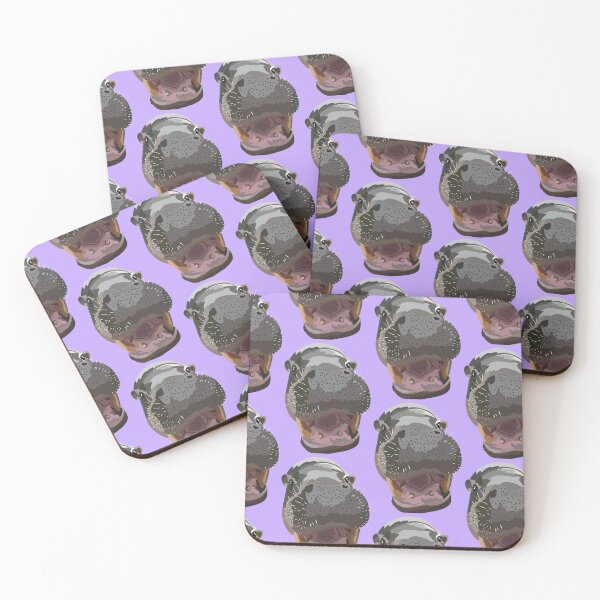 Item preview, P is for Pygmy Hippo, , Cute Hippo Illustration – Funny Animal Art for Hippo Lovers designed and sold by PrettylittlepastelUk.