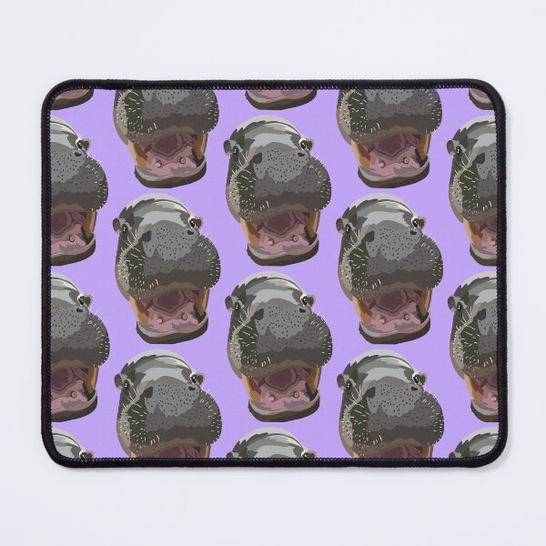Item preview, P is for Pygmy Hippo, , Cute Hippo Illustration – Funny Animal Art for Hippo Lovers designed and sold by PrettylittlepastelUk.