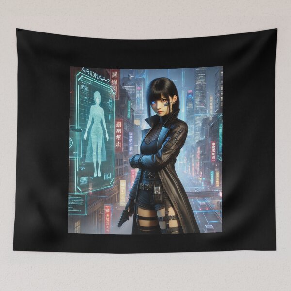 Item preview, Detective Ariadna-7-Cyberpunk designed and sold by ChidaStore.