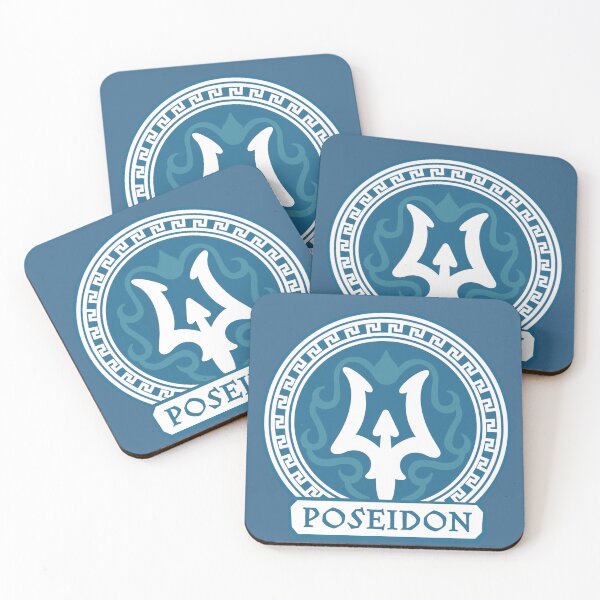 Item preview, Percy Jackson "Poseidon" Cabin Nameplate (Blue Background) designed and sold by jamierachelz.
