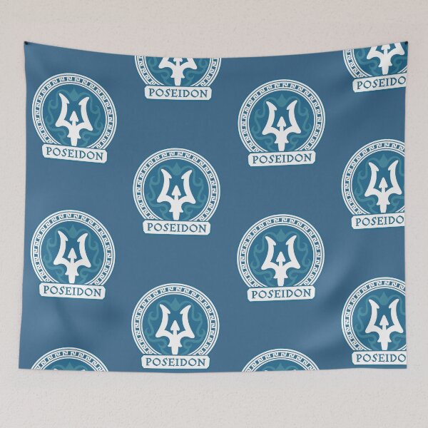 Item preview, Percy Jackson "Poseidon" Cabin Nameplate (Blue Background) designed and sold by jamierachelz.