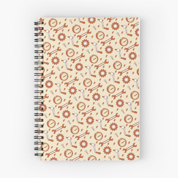 Item preview, Vintage Industrial Workshop Pattern | Retro Mechanic Tools, Gears & Gauges Print designed and sold by Crank Shirts.
