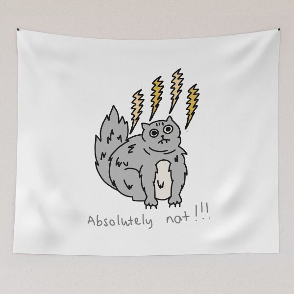 Item preview, Absolutely Not Cat Illustration designed and sold by Baby-Care.
