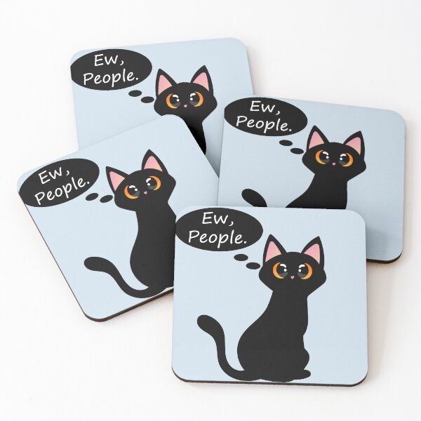 Item preview, Cat disgusted by people designed and sold by Soft Chaos Studios.