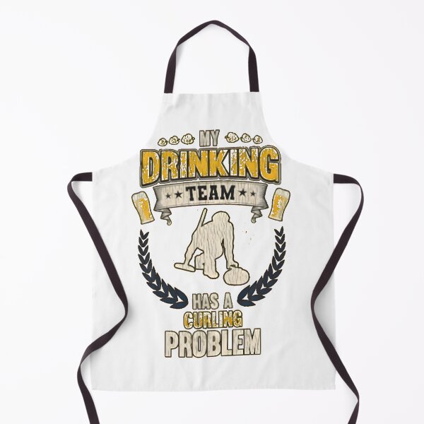 Item preview, My Drinking Team Has A Curling Problem Funny Winter Sports designed and sold by AbcDigs Studio.