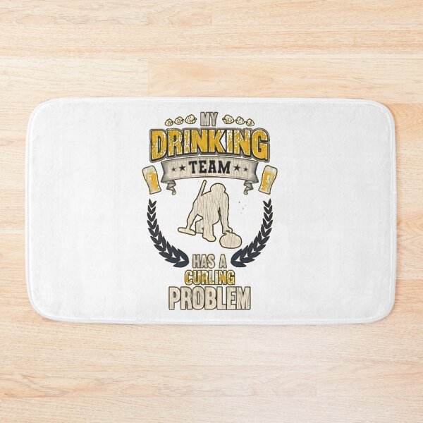 Item preview, My Drinking Team Has A Curling Problem Funny Winter Sports designed and sold by AbcDigs Studio.